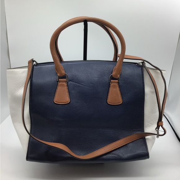 Michael Kors Sutton Handbag medium blue and cream - Picture 2 of 11